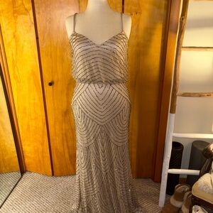 Adrianna Papell Beaded Maxi Dress